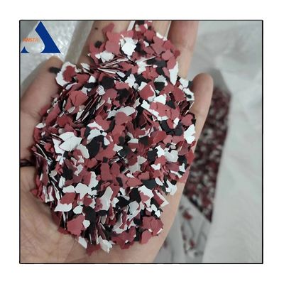 液体コーティング 混ざった色 複合岩石チップ 装飾用 エポキシフロアフラックス